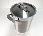 All-clad Stainless Steel Asparagus Steamer Or Pasta Tall Pot With Basket And Lid Used. Price: $49.99.