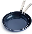 Blue Diamond Pan Set Nonstick Enhanced Ceramic Skillet 2 Pack , 9.5''& 11'' New. Price: $88.18.