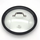 Calphalon 5005 Replacement Lid 5QT Saute Pan Glass Silicone Strainer Only Used. Price: $14.99.