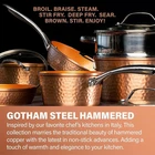 Gotham Steel Hammered Ceramic Cookware Set Nonstick, Deep Copper Pots And Pans New. Price: $99.99.
