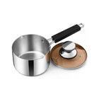 E-far 1 Sauce Pan With Lid, Stainless Steel Tri-ply All Quart, Silver New. Price: $29.60.