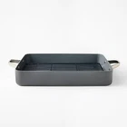15.74" Aluminum Ceramic Roasting Pan Dark Gray - Figmint New. Price: $32.29.