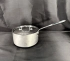 Vtg All Clad Master CHEF2 3.5QT Sauce Pan Brushed Stainless Steel W/lid Made Usa Used. Price: $69.00.