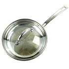 Cuisinart Induction Ready Skillet Fry Pan Lid MCP22-24N Stainless Saute 10" Used. Price: $24.99.