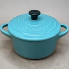 Turquoise 24 Oz Cocotte Creuset Petite Dutch Casserole Stoneware. Price: $48.00.
