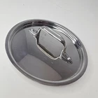 Vtg All-clad Stainless Steel Lid Only 6 1/4 Outer 5/8 Inner For D5 Saucepans Used. Price: $27.00.
