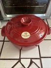 Emile Henry France Stoneware Dutch Oven Stewpot With Lid 2.5QT Used. Price: $125.00.