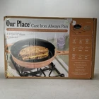 Our Place Cast Iron Always Pan 10.5 Inch 8-IN-1 Multifunctionality Spice New. Price: $79.99.
