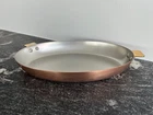 Mauviel Art Dec Copper & Stainless Steel Oval Pan, Brass Handles 12-IN New. Price: $179.95.