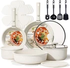 Carote 19PCS Pots Pans Set, Nonstick Cookware Detachable Handle New. Price: $76.99.
