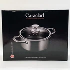 Caraclad Hex 4QT Dutch Oven Glass Lid Stainless Aluminum Core Nonstick Cool Grip New. Price: $94.34.