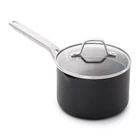 Calphalon 2.5QT Hard Anodized Nonstick Sauce Pan With Lid New. Price: $26.99.