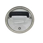 T-fal Glass & Stainless Steel Vented Lid For 6" Saucepan With Black Handle Used. Price: $7.18.