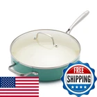 Greenlife Artisan Healthy Ceramic Nonstick 5QT Saute Pan Jumbo Cooker Helper New. Price: $76.59.