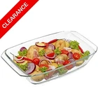 New Simax Glass Baking Dish 3.2 Qt Rectangle Roasting Pan Heat Resistant. Price: $28.00.