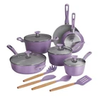 Tramontina Cookware Set 14-PIECE Ceramic Nonstick Dishwasher Oven Safe Purple New. Price: $142.40.