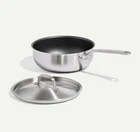 Made Procoat 3 Qt Stainless Steel Non-stick Saucier Ind/el/gas W/ Lid New. Price: $160.00.