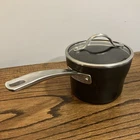 Kirkland Signature Nsf Anodized Aluminum Non-stick 2 Qt Saucepan Saute Pot & Lid Used. Price: $32.00.