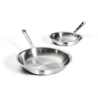 All-clad D3 Stainless 2-PIECE Fry Pan Set 8 10 Inch Induction Ready New. Price: $141.99.