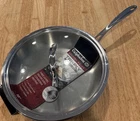 Calphalon Tri Ply Stainless Steel 10 Omelette Pan With Lid New. Price: $62.00.