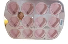 Paris Hilton 12 Cup Mini Heart Cake Pan Pink Nonstick Heavy Duty Carbon Steel New. Price: $7.49.
