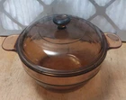 Corning Ware Vision V-20-B Amber 1.5 Double Boiler Insert W/ Pyrex Lid Used. Price: $22.99.
