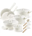 Carote 18-PIECE Ceramic Pot Set Non-stick Healthy Cookware New. Price: $74.00.