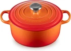 Le Creuset Signature Cast Iron 4 1/2-QT Round Dutch Oven Flame New. Price: $379.00.