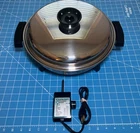 Townecraft Chef's Ware Electric Skillet 12" Stainless Liquid Core Fry Pan & Lid Used. Price: $139.87.