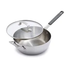 Bobby Flay 3.5QT Stainless Steel Covered Chef's Pan New. Price: $29.99.