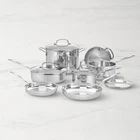 Cuisinart Chef Classic Stainless Steel 11-PIECE Cookware Set With Glass Lids New. Price: $121.99.