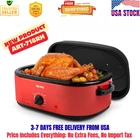 Aroma 18QT. Electric Roaster Oven With High Dome Lid, 8X Bonded Granite Enamel New. Price: $44.99.
