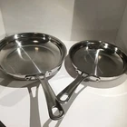 Cuisinart Stainless Steel Pans Model 422-24 10" & 422-20 8 Open Skillet Used. Price: $29.97.