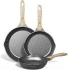 Jeetee Nonstick Pan, Stone Frying 8"+9.5"+11", Gray New. Price: $81.19.