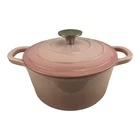 Blush Pink Crock-pot 5 Quart Round Enamel Cast Iron Covered Dutch Oven Used. Price: $39.99.