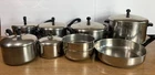 Farberware Vtg 14 Piece Set Aluminum Clad Stainless Steel Pots Pans Skillet Usa Used. Price: $144.95.