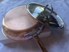 Cuisinart Copper Clad Bottom 10 Skillet &lid Made Korea Thicker Than New Ones Used. Price: $40.00.