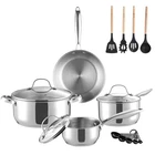 16-PC. Stainless Steel Cookware Set By Home Marketplace New. Price: $129.99.