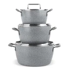 Granitestone Gray Pots And Pans Set Nonstick, 6 Dishwasher Safe, Speckle New. Price: $98.98.