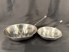 All-clad D5 10" Stainless Steel Frying Pan & 8" Used. Price: $100.00.