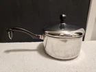 Vintage Farberware 2 Quart Stainless Steel Aluminum Bottom Saucepan & Lid Usa Used. Price: $12.00.