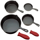 Crucible Cookware Cast Iron Skillets Set Of 4 Pre-seasoned 10 Inch 5.1 New. Price: $63.12.