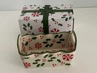 Temptations Seasonal 12OZ Holly & Peppermints Mini Loaf Pans W/handles Nib New. Price: $7.99.