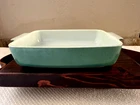 Pyrex 507-B Seafoam Rectangular Casserole Baking Refrigerator Dish 1.5 Quart Used. Price: $16.99.