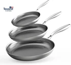 Stainless Steel Set Of 3 (8+10+12 Inch), Nonstick Frying Pans, Induction New. Price: $103.47.