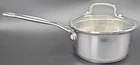 Cuisinart Stainless Steel 1.5 Qt Saucepan With Glass Lid Cover Model #719-16G Used. Price: $27.99.