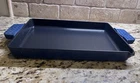 Dash Zakarian By 9X13 Nonstick Cast Iron Pan With Pour Spout- Blue Nob New. Price: $30.00.