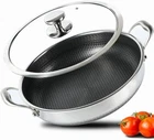Large 13-INCH Nonstick Deep Frying Pan 7.2 Quart Stainless Steel Cookware New. Price: $149.99.