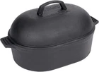 Bayou Classic 12-QT Pre-seasoned Cast Iron Oval Roaster Features Domed Lid New. Price: $170.38.