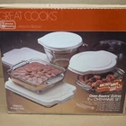 Vintage 80S Anchor Hocking Great Cooks Glass 9 Piece Set 2 Qt Mixing Bowl Covers New. Price: $89.99.